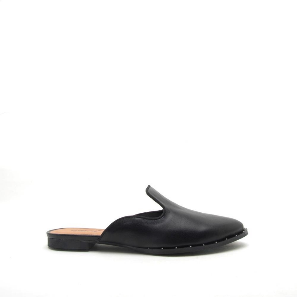 Studded Black Mules Size 6.5 - Picture 3 of 5